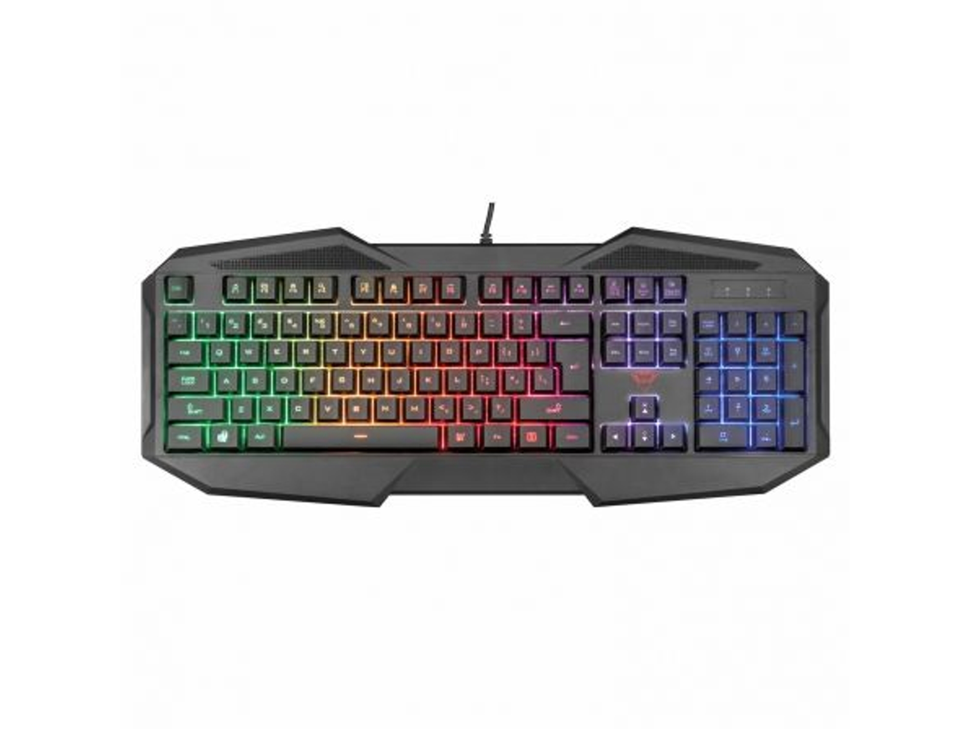 Teclado Gaming TRUST GXT830-RW Avonn (Membrana - Español - Negro)