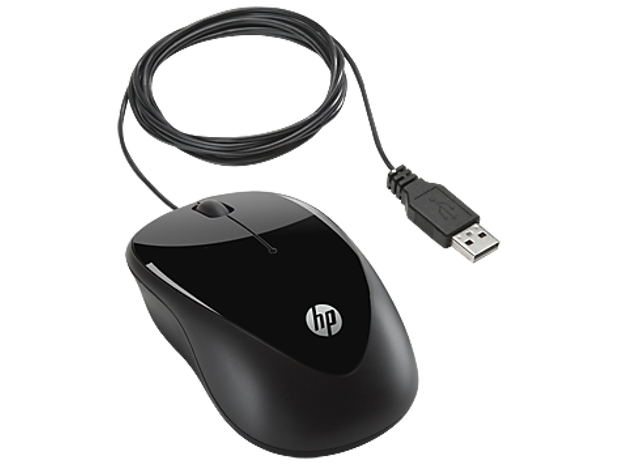 Ratón HP X1000 (Cable USB - Casual - 1000 dpi - Negro)