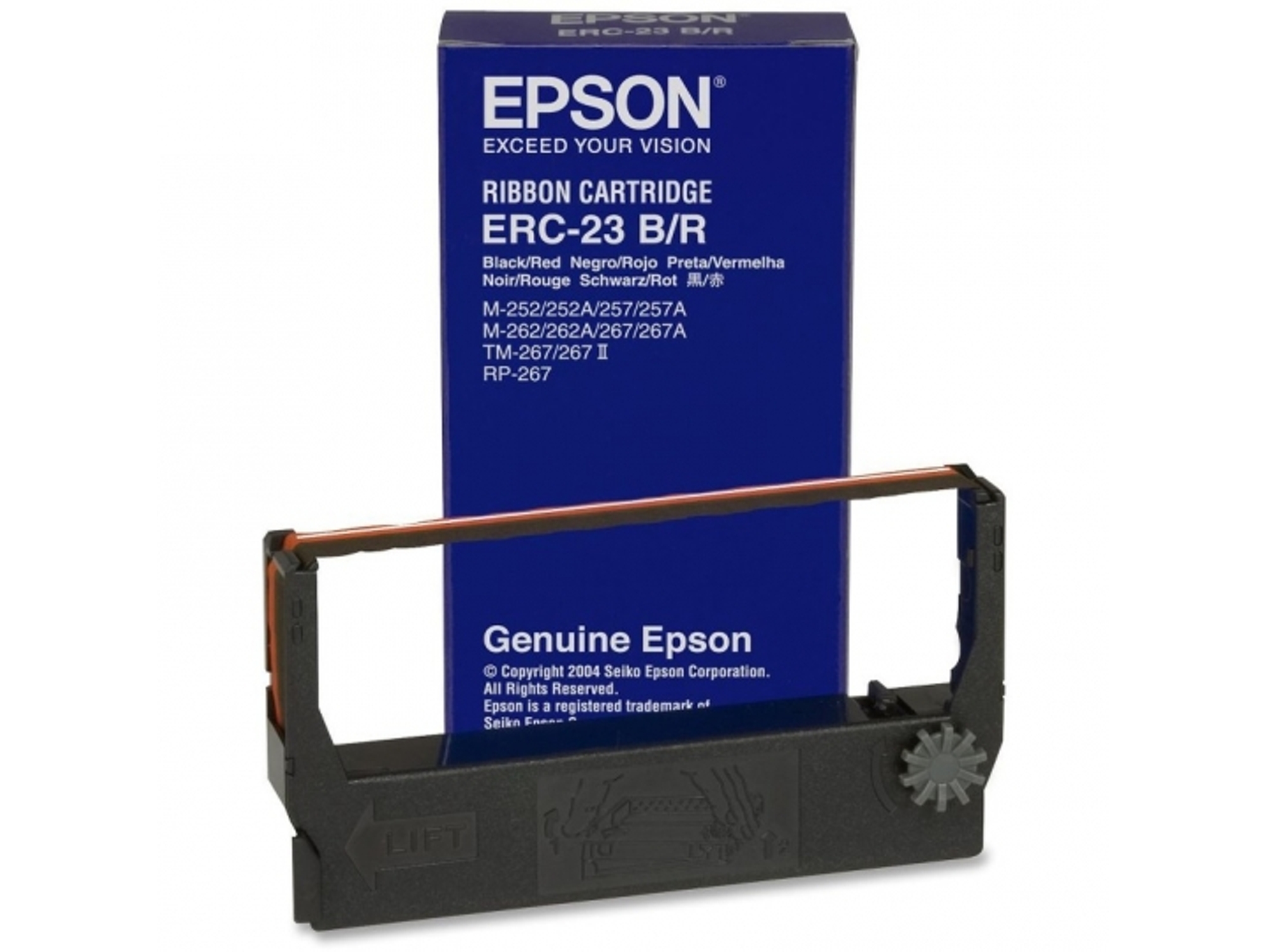 Cinta Impresora EPSON C43S015362 Negro y Rojo