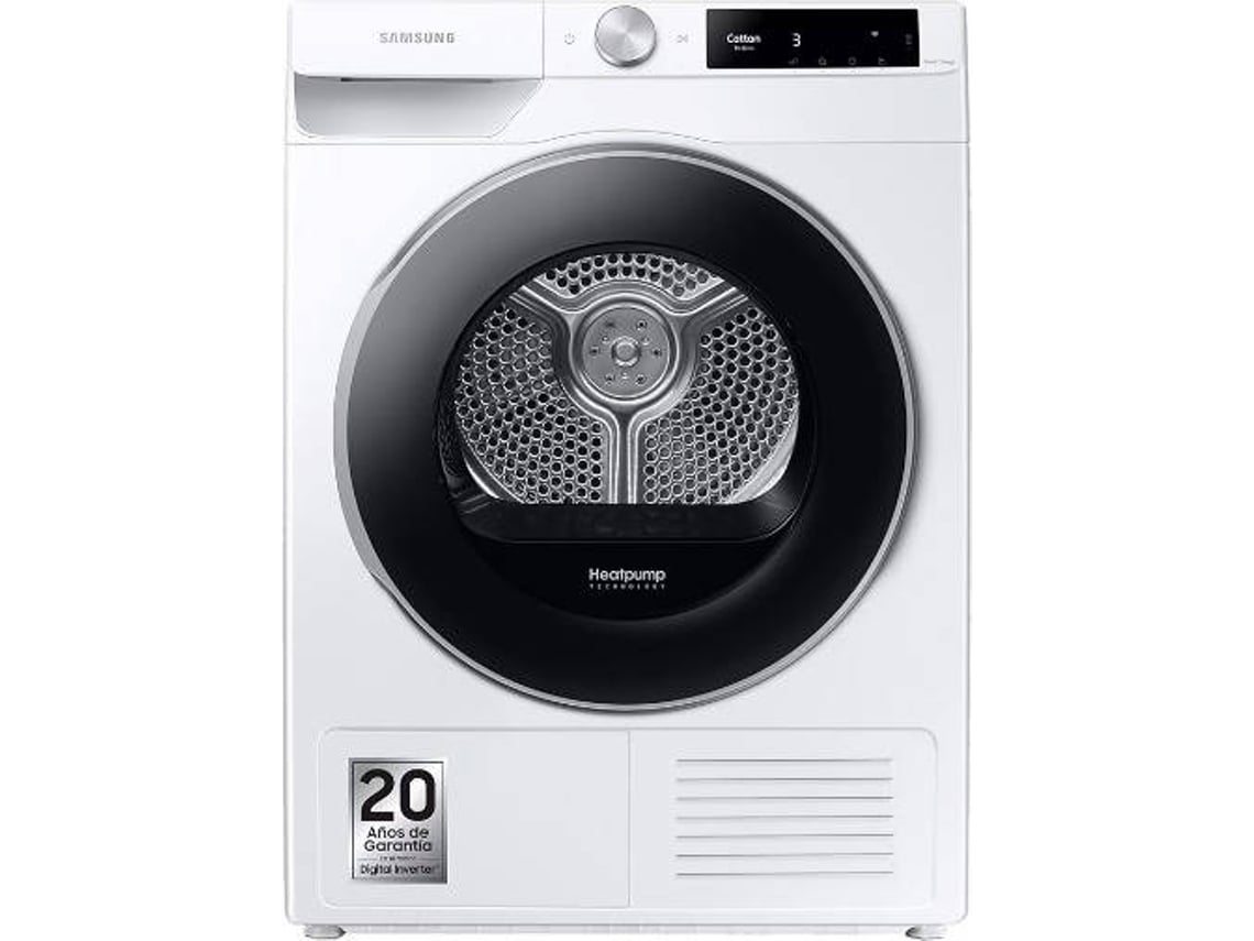 Secadora SAMSUNG DV90T6240LE/S3 (9 kg - Bomba de Calor - Blanco)