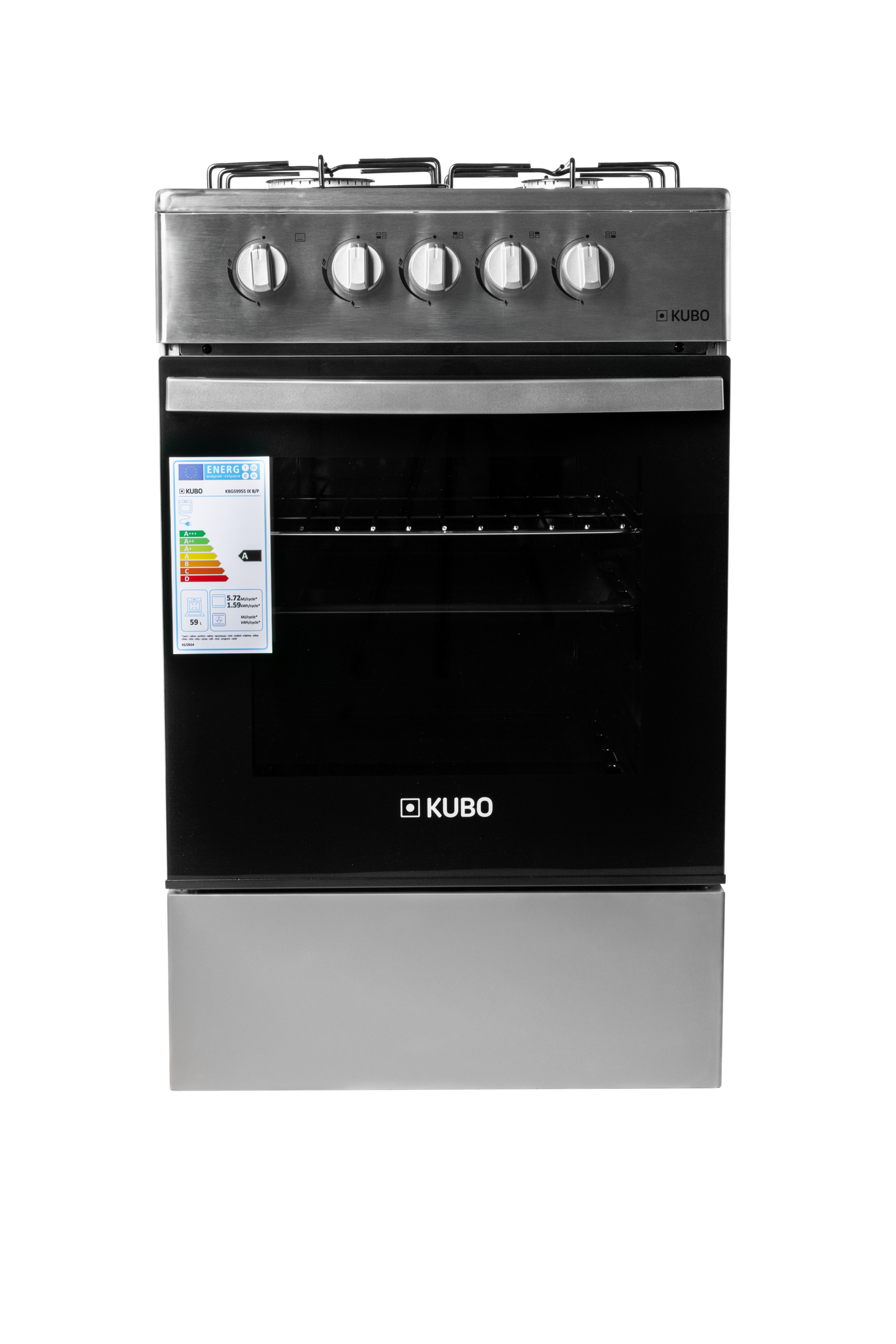 Cocina KUBO 50X50 KBGS9955 (55 L - Gás Butano/Propano - Inox ) 