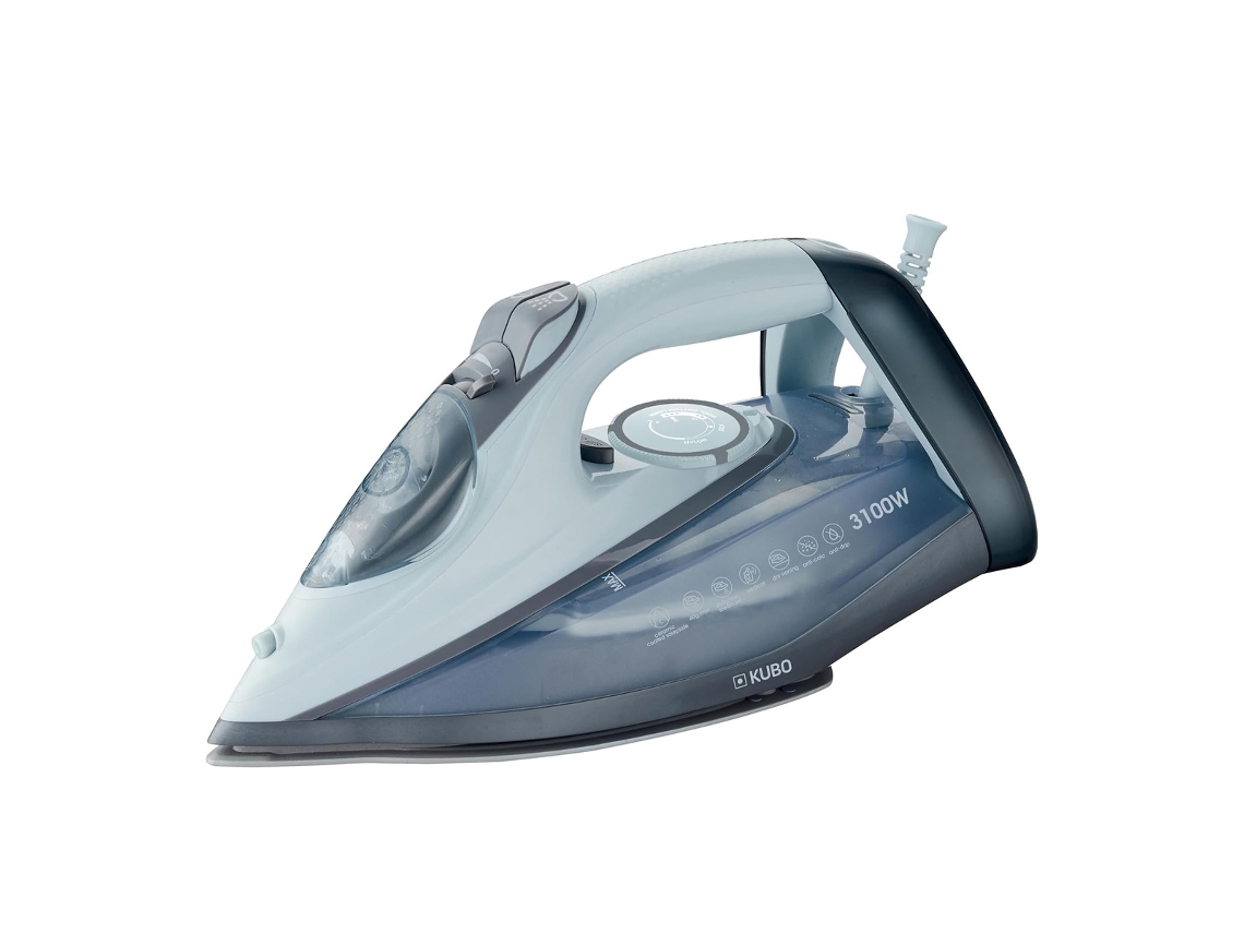 Plancha de Vapor KUBO KBSI7509 (Golpe de Vapor 240g/min - Suela Cerámica - 3100W)