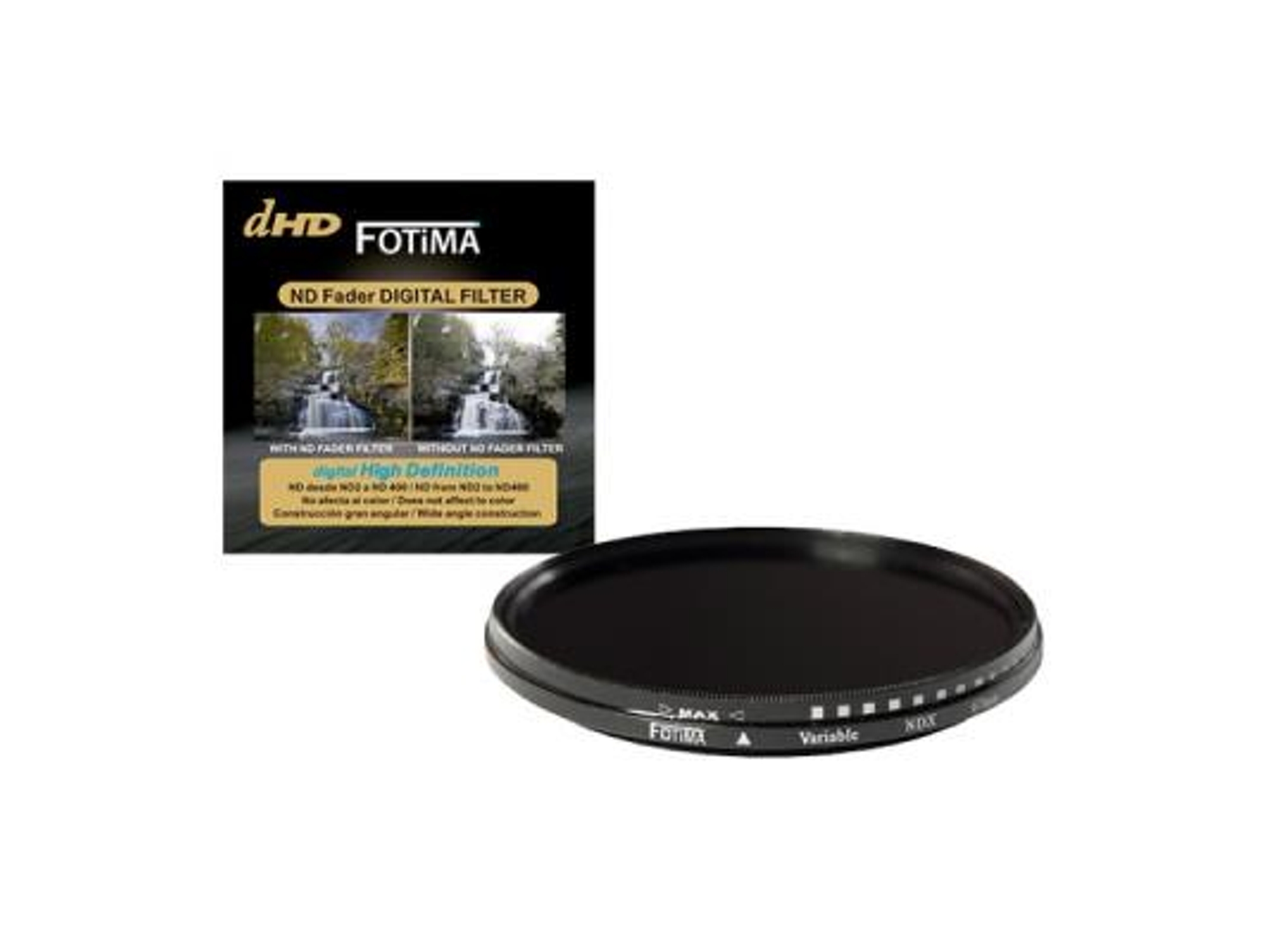 Filtro de densidad neutra Fader Nd2-Nd400 FOTIMA 58 mm
