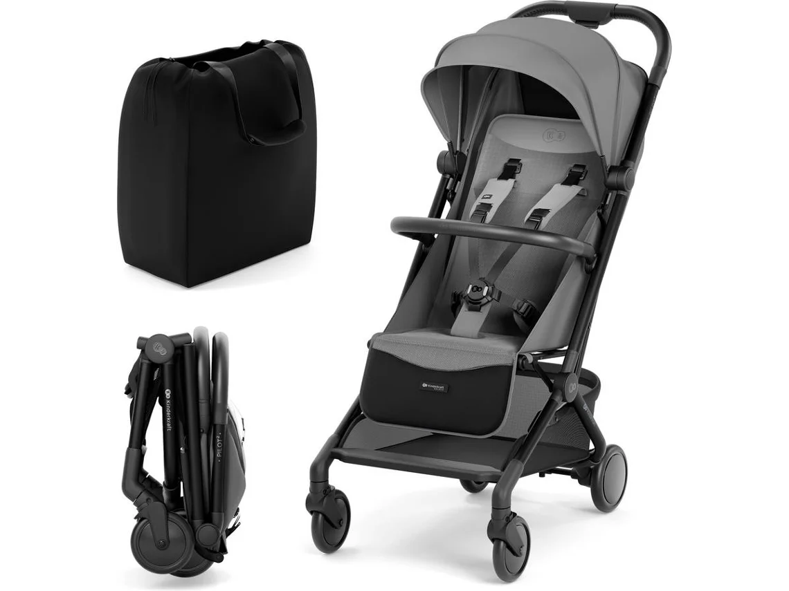 Coche de Bebé KINDERKRAFT Pilot 2 (Platinum Gray)