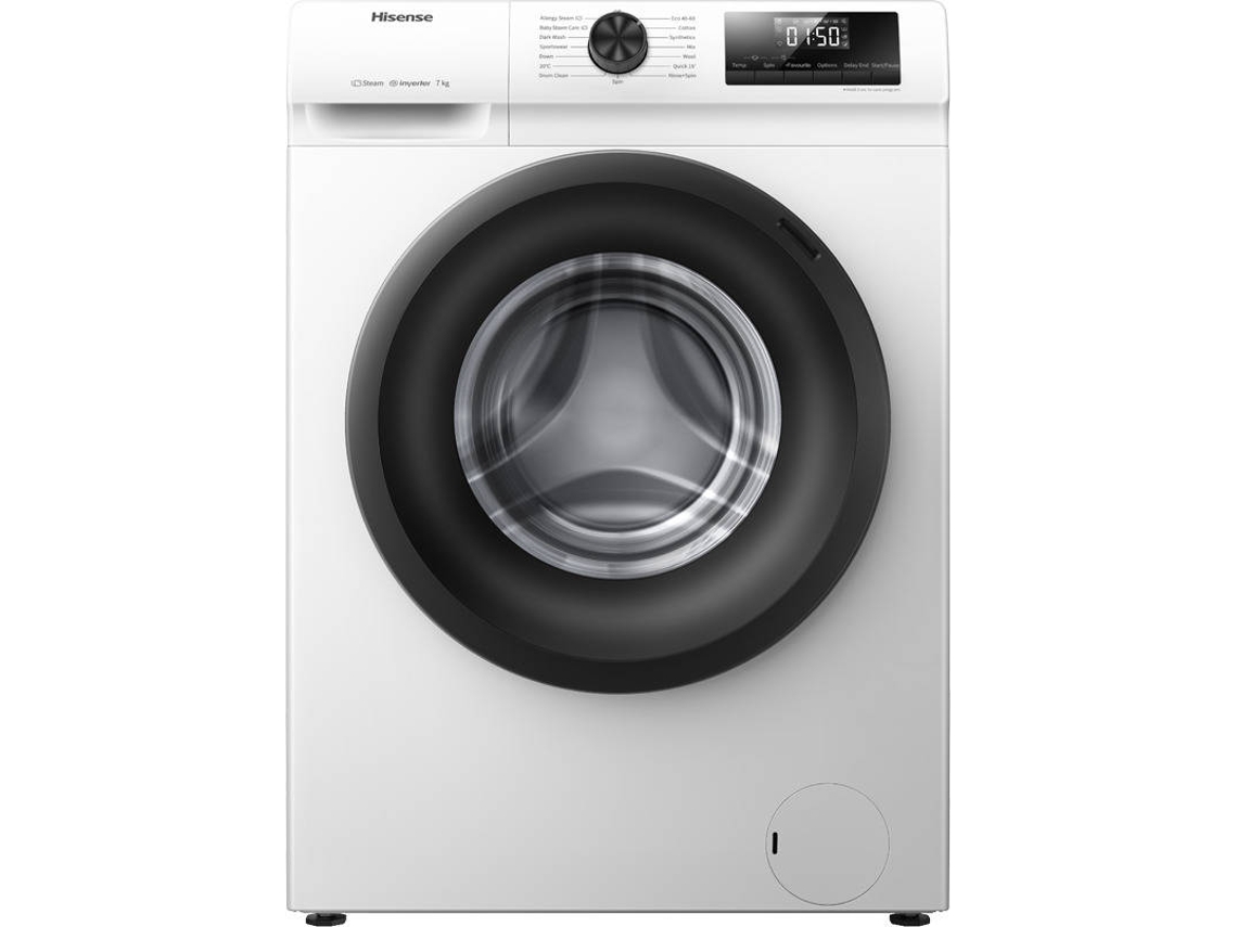 Lavadora HISENSE WFQP7012EVM (7 kg - 1400 rpm - Blanco)