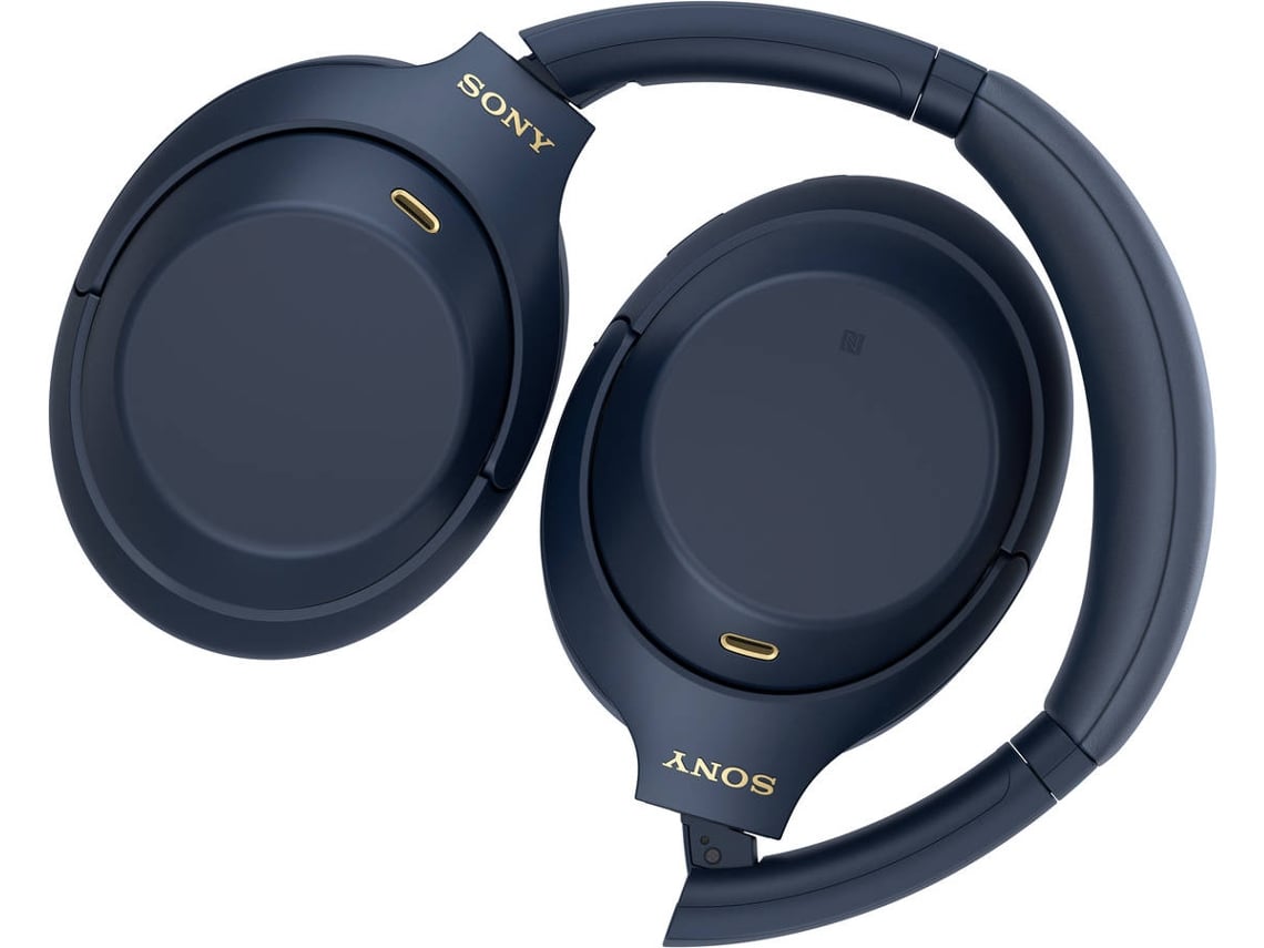 Sony WH-1000XM4 Wireless Noise Cancelling Over the Ear Headphones 2024 - Blue