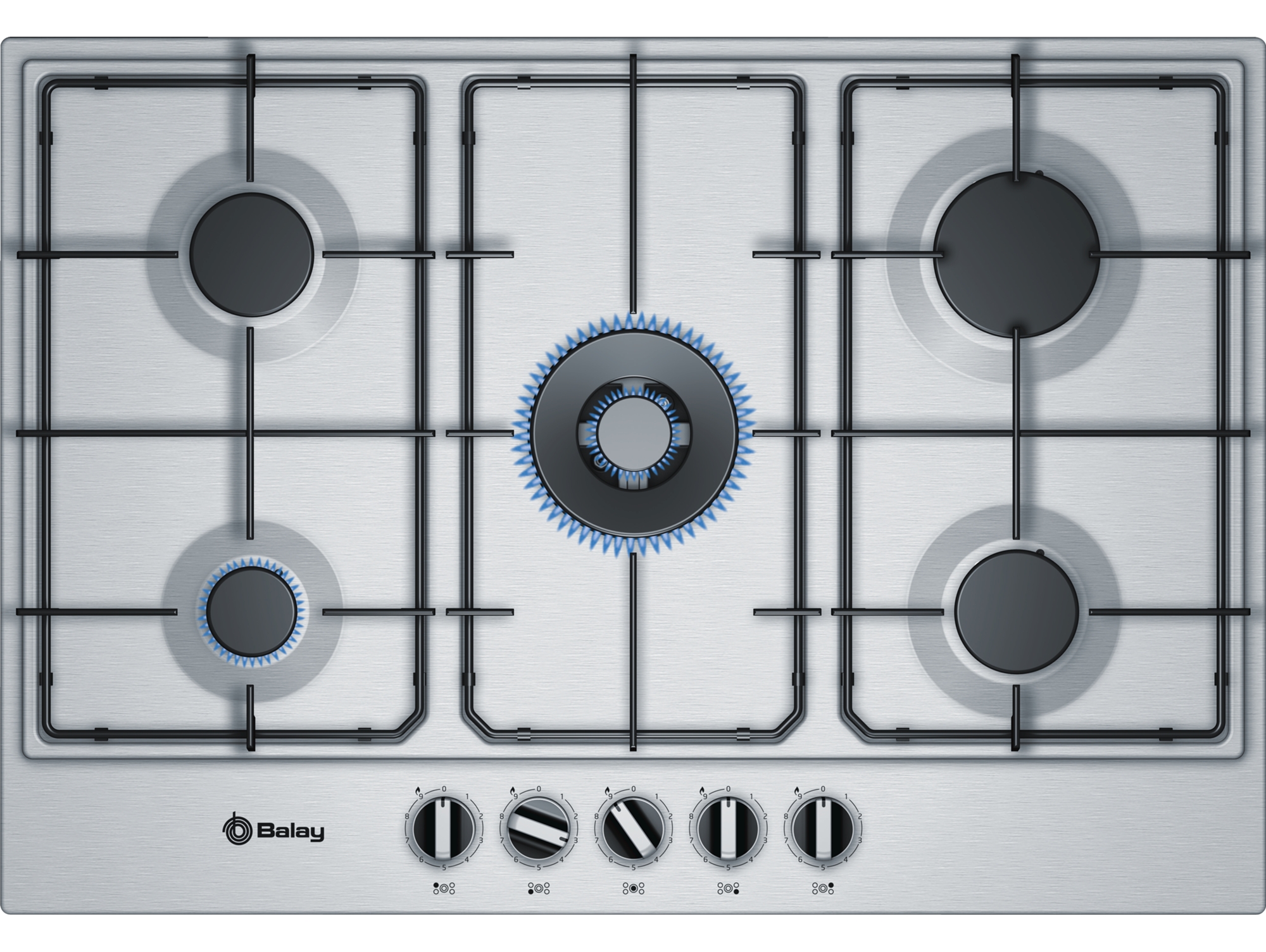 Placa de Gas BALAY 3ETX676MB (Gas Natural - 75 cm - Inox)