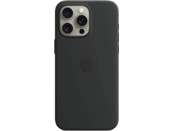 Funda APPLE iPhone 15 Pro Max Silicone Case (Negro)