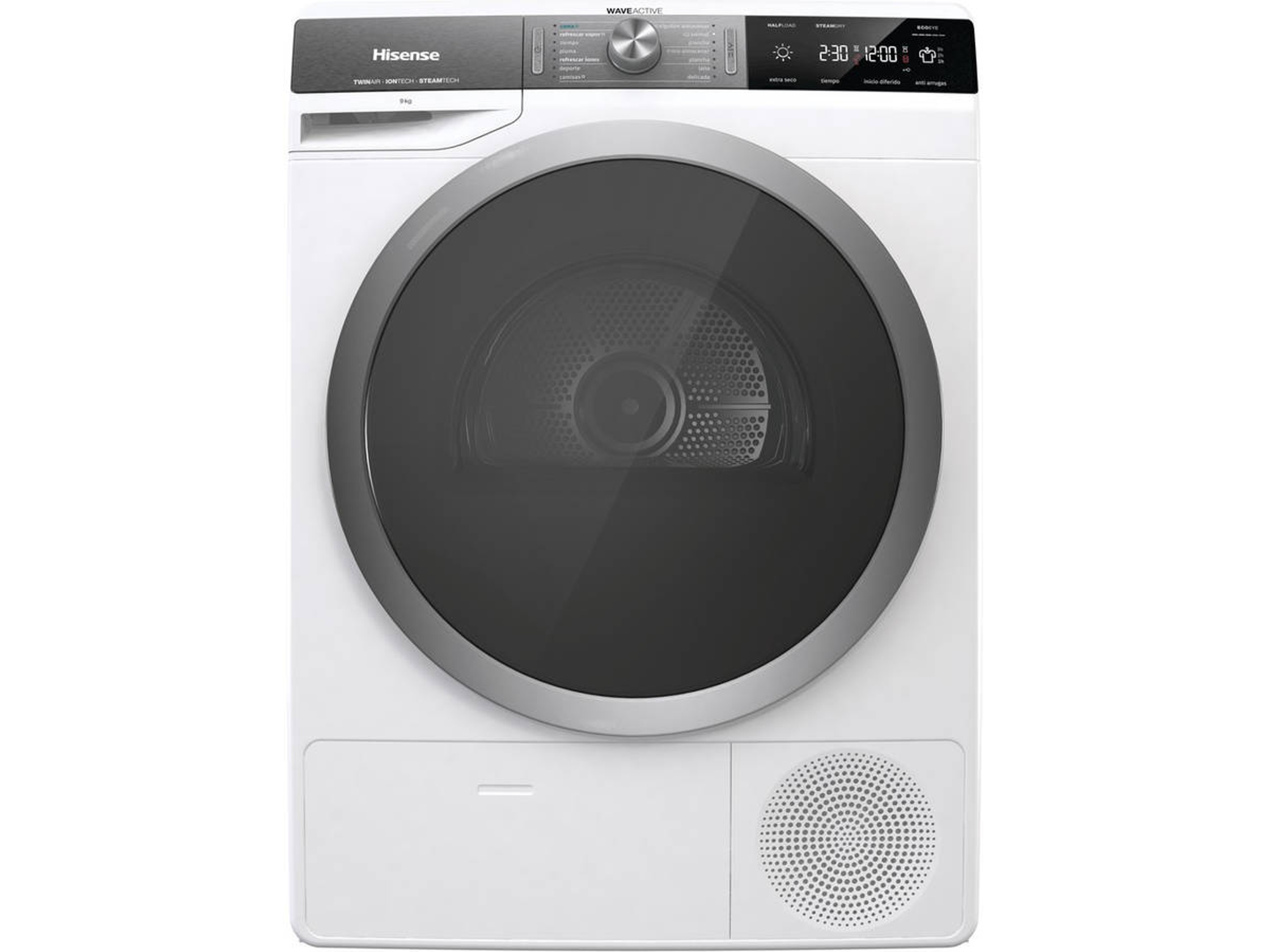 Secadora HISENSE DHGS90M (9 kg - Bomba de Calor - Blanco)
