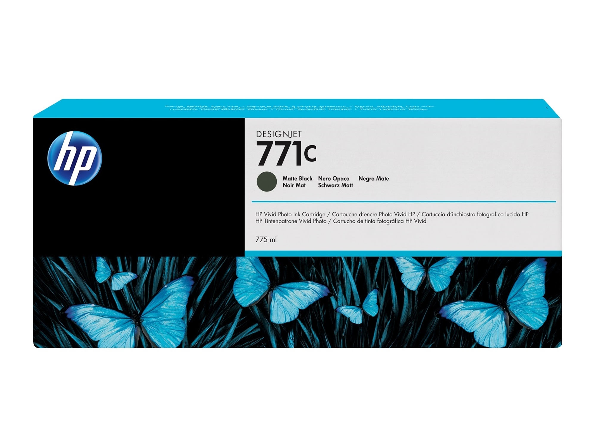 Cartucho de Tinta Original HP 771C B6Y07A Negro Mate  para DesignJet Z6200