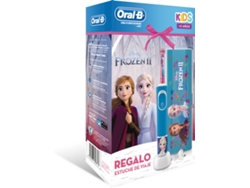 Pack Cepillo de Dientes Eléctrico + Estuche ORAL B Vitality Frozen Rosa (7.600 rpm)