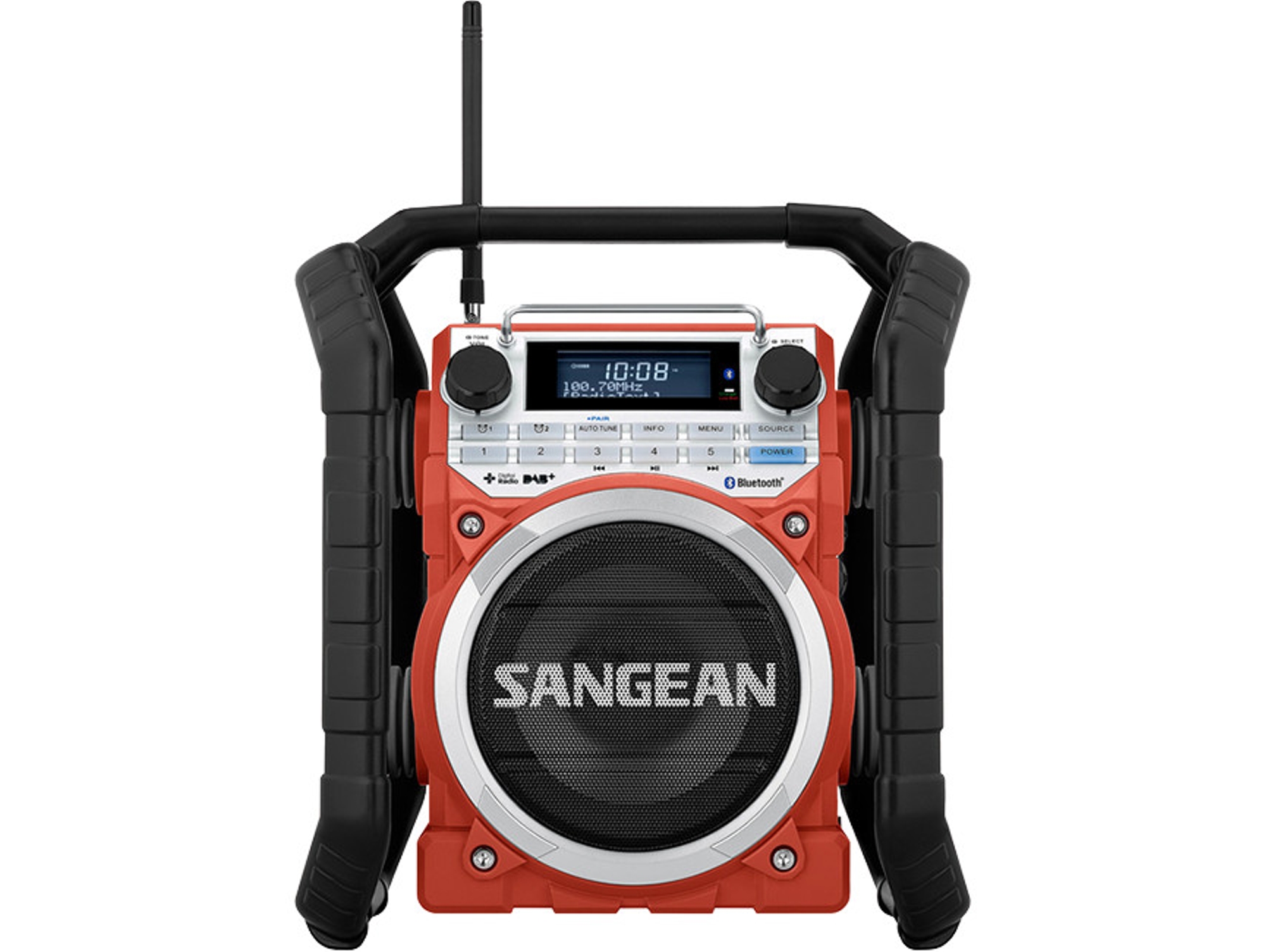 Radio Portátil SANGEAN U-4 DBT Rojo