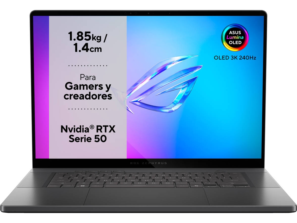 Portátil Gaming ASUS OLED GU605CW-QR127W (16'' - Intel Core Ultra 9 285H - RAM: 64 GB - 2 TB SSD - NVIDIA GeForce RTX 5080)