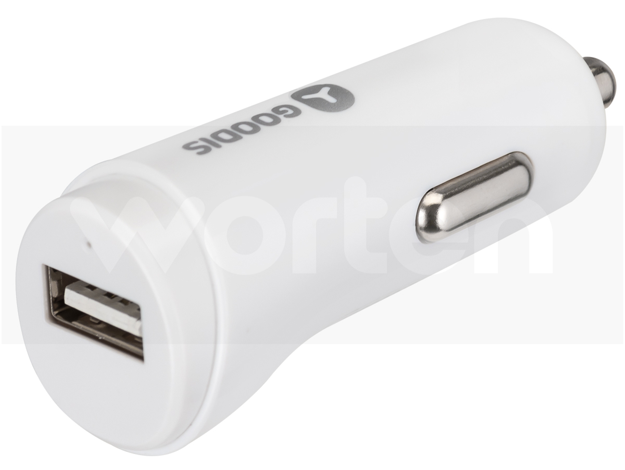 Cargador de coche GOODIS 5V-2.4A Blanco
