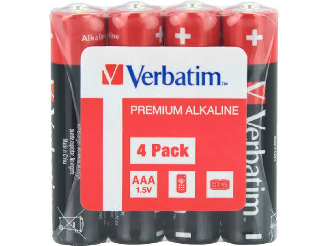 Pilas VERBATIM Alkaline Power AAA 4 Unidades