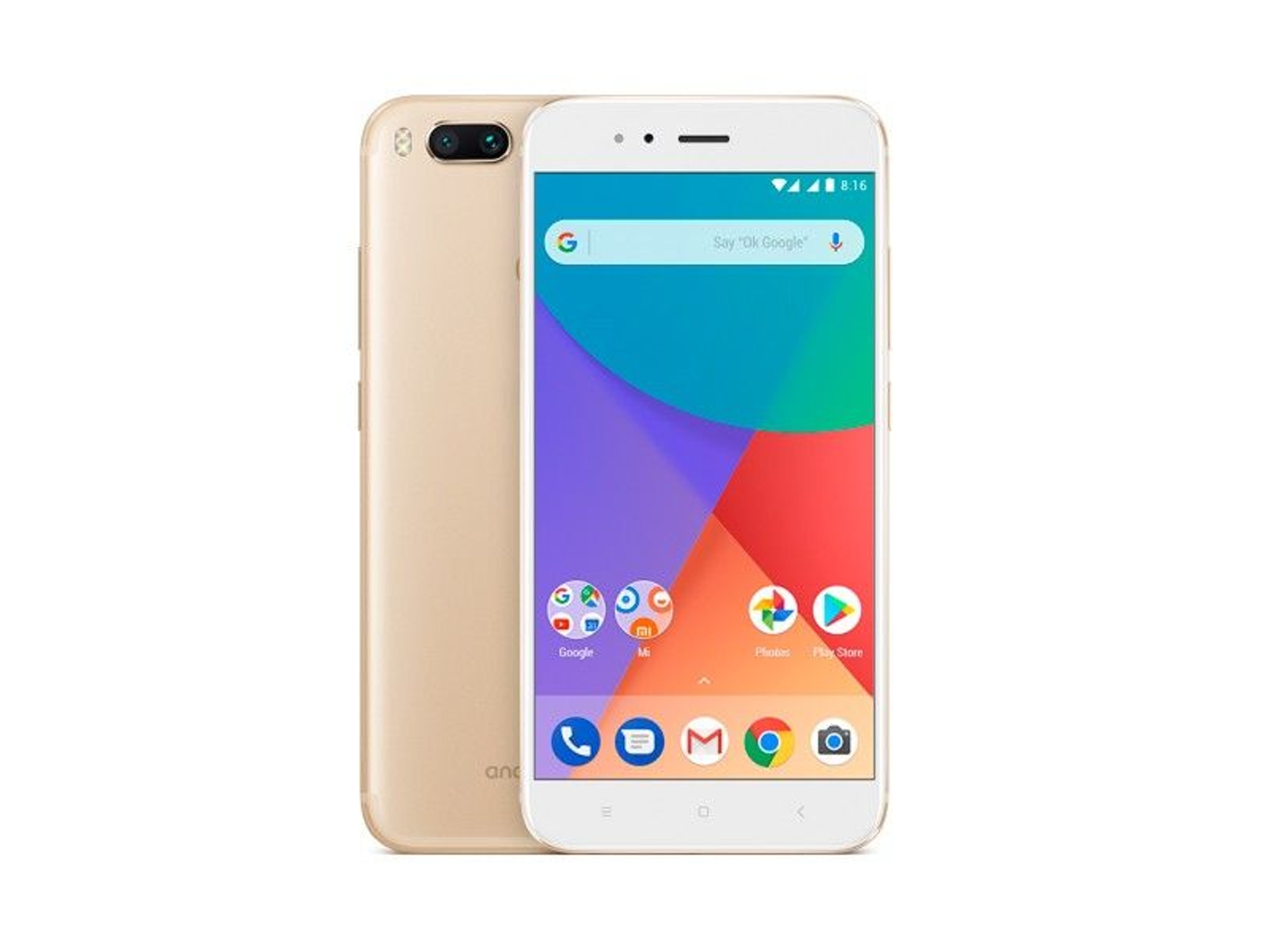 Smartphone XIAOMI MI A1 (5.5'' - 4 GB - 32 GB - Dorado)