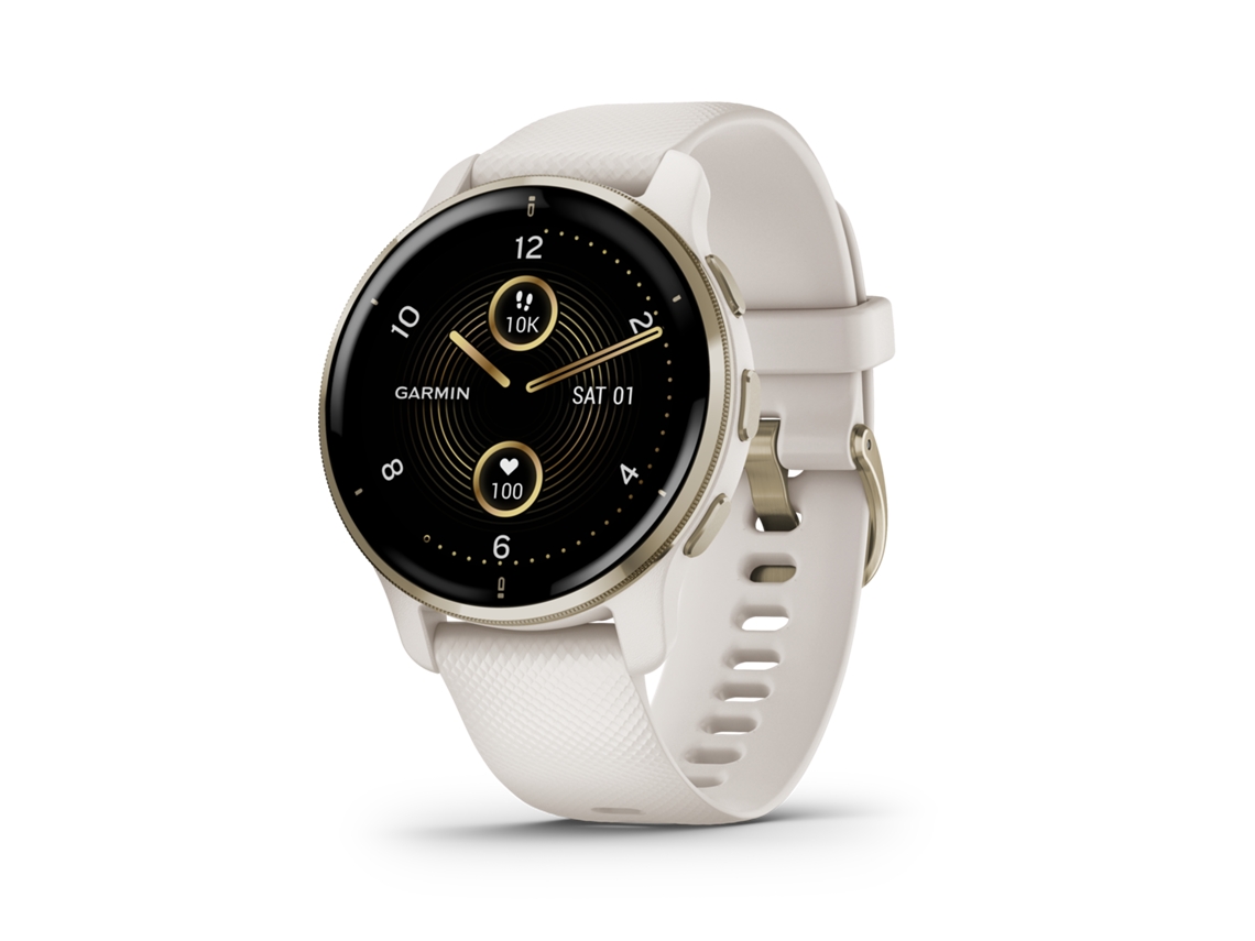 Reloj Deportivo GARMIN Venu 2 Plus (Bluetooth - Hasta 9 días de autonomía - Beige)