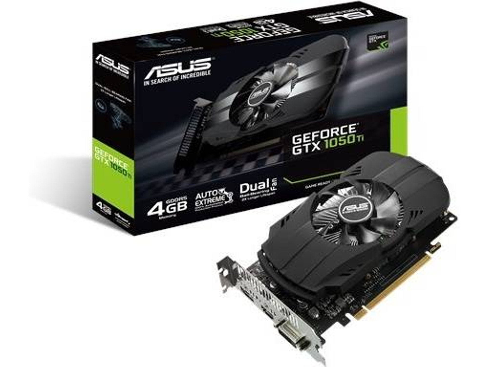 Tarjeta Gráfica Gaming ASUS GeForce GTX 1050 TI 4GB (Caja Abierta)