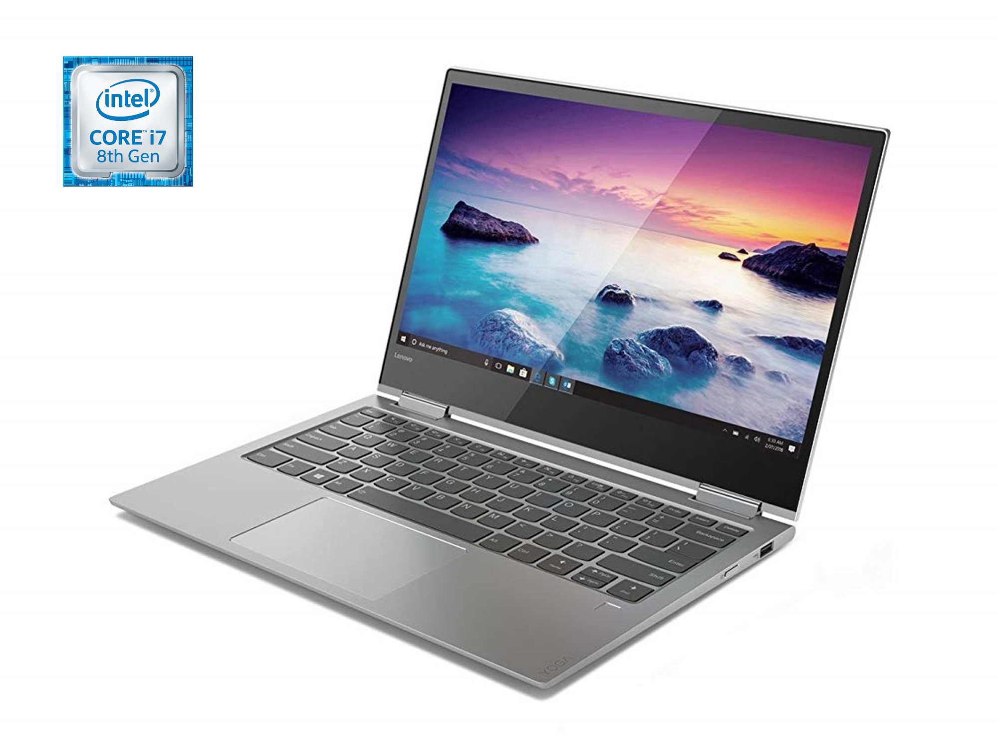Portátil Convertible 2 en 1 LENOVO Yoga 730-13IKB (13.3'' - Intel Core i7-8550U - RAM: 8 GB - 512 GB Flash PCIe - Intel UHD 620)