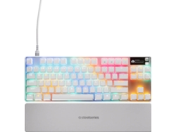 Teclado STEELSERIES Apex Pro TKL Gen 3 (Mecánico - RGB - Inglés - Blanco)