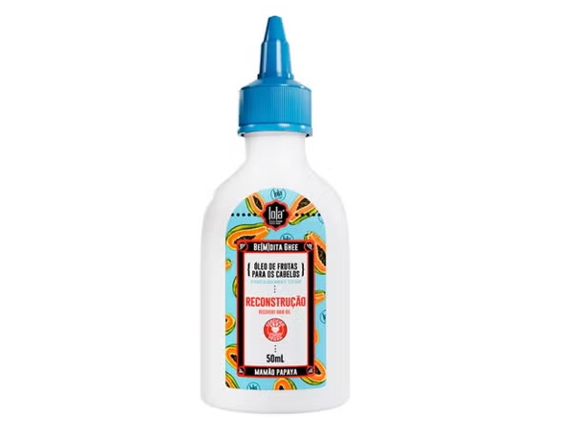 Aceite Capilar LOLA COSMETICS Nutrición Be(m)dita Ghee Papaya y Queratina Vegetal (50 ml)