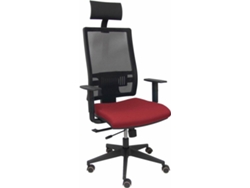 Silla Operativa PYC Horna Cabecero Rojo (Brazos Ajustables - Malla)