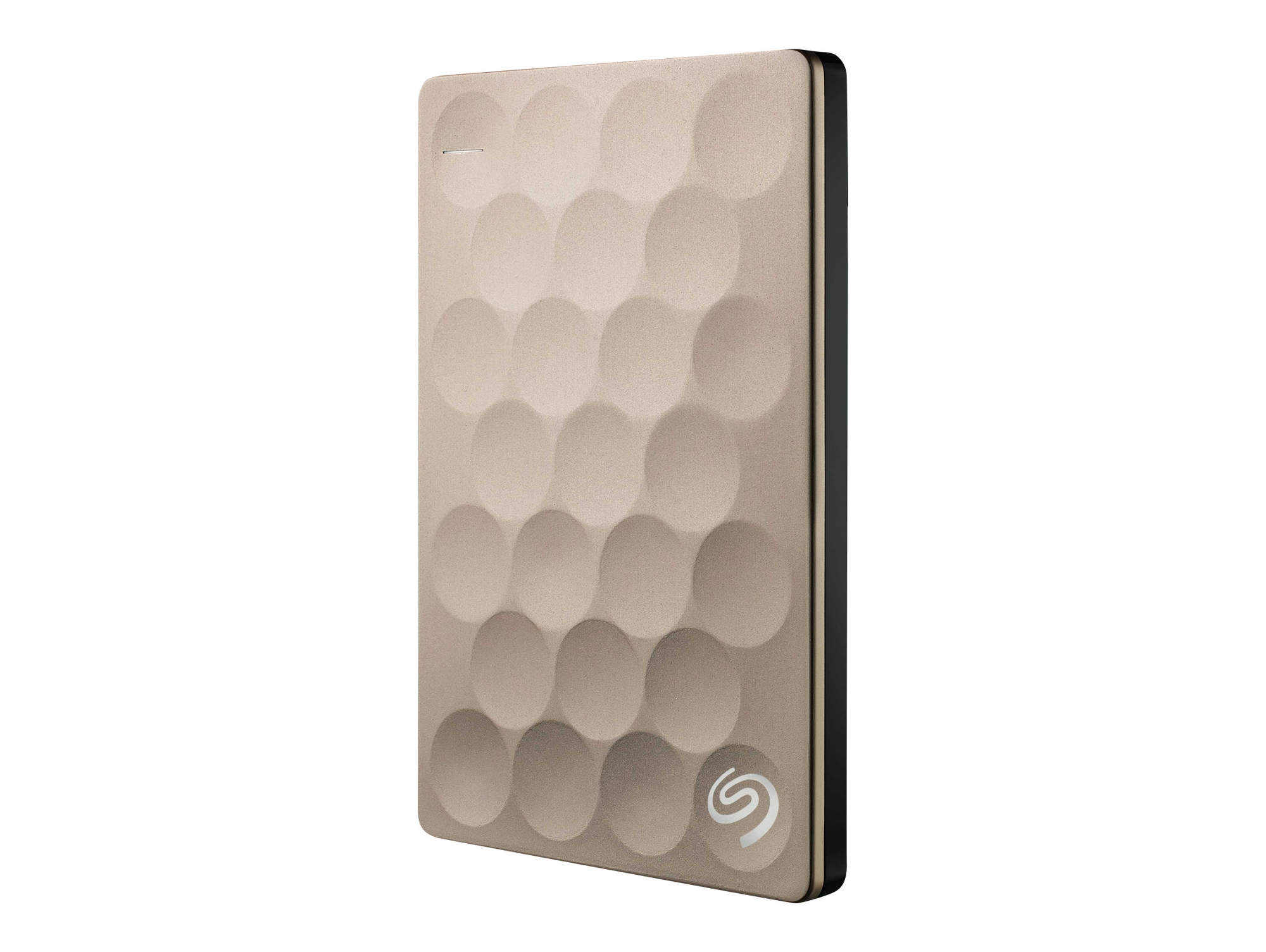 Disco HDD Externo SEAGATE Backupplus Ultra 2 TB (Dorado - 2 TB - USB 3.0)
