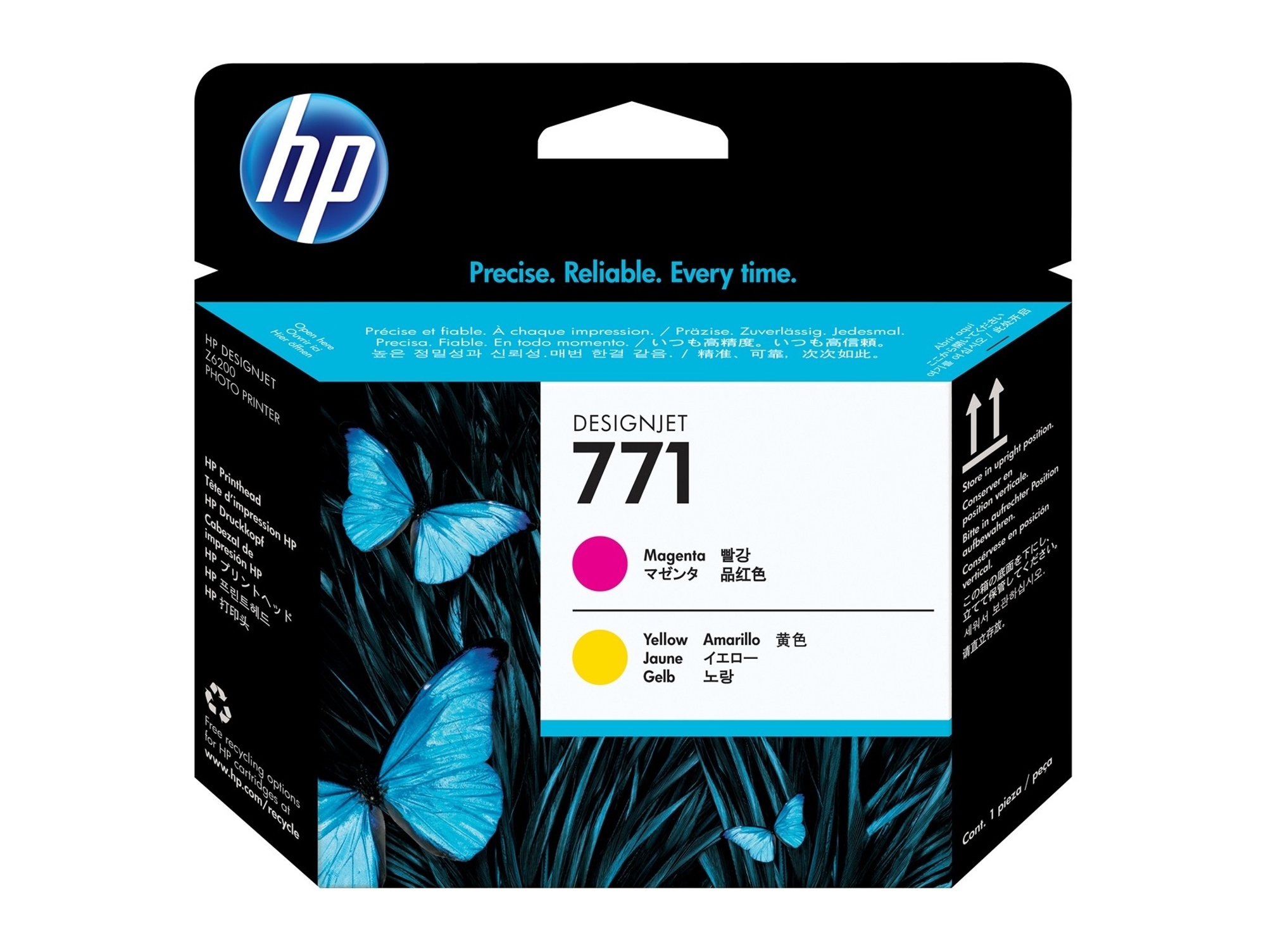 Cabezal de Impresión Original HP 771 CE018A Magenta / Amarillo   para DesignJet Z6200, Z6600 , Z6800