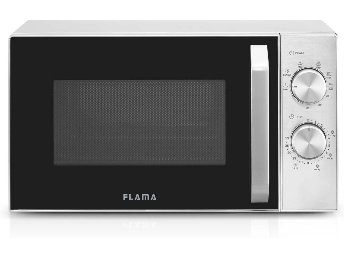 Microondas FLAMA 1815FL (20 L - Sin grill - Inox)  