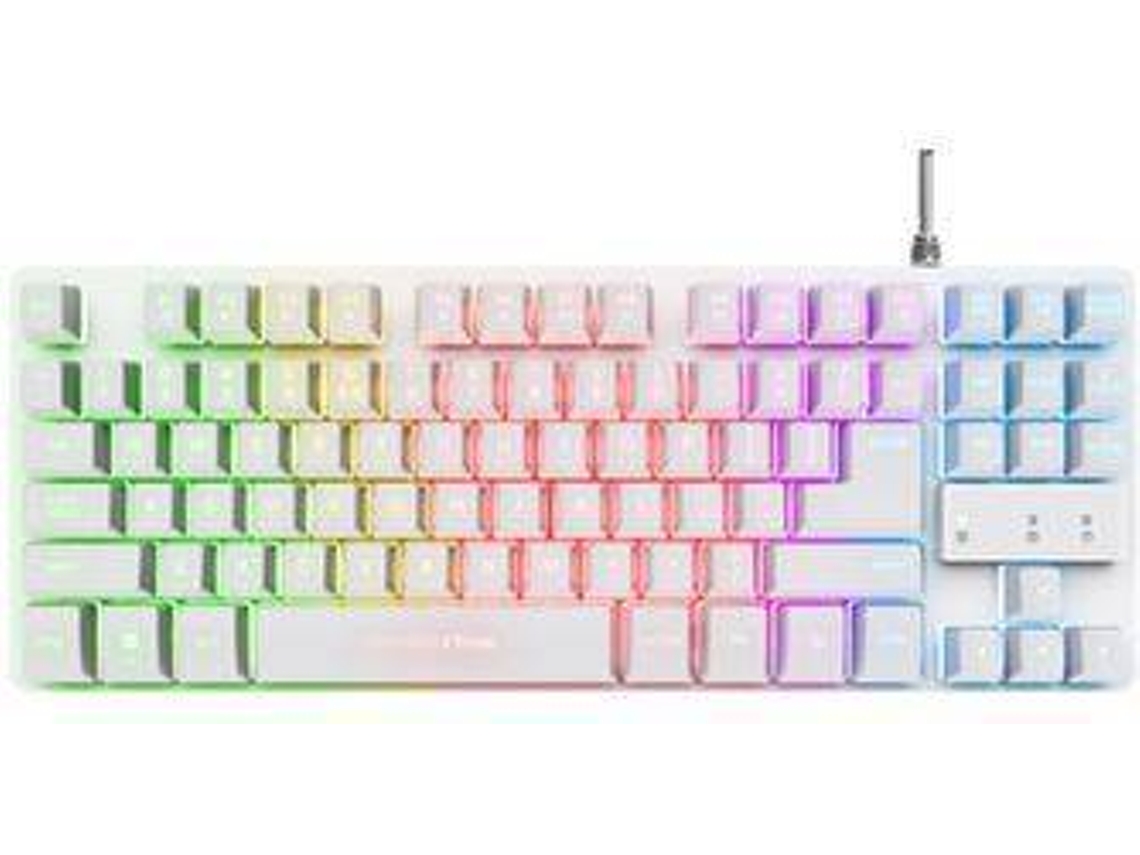 Teclado Gaming Trust GXT833 THADO TKL Blanco (Layout ES) | Worten