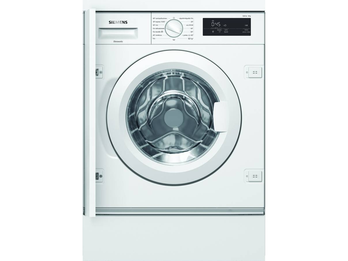 Lavadora Integrable SIEMENS WI12W325ES (8 kg - 1200 rpm - Blanco)