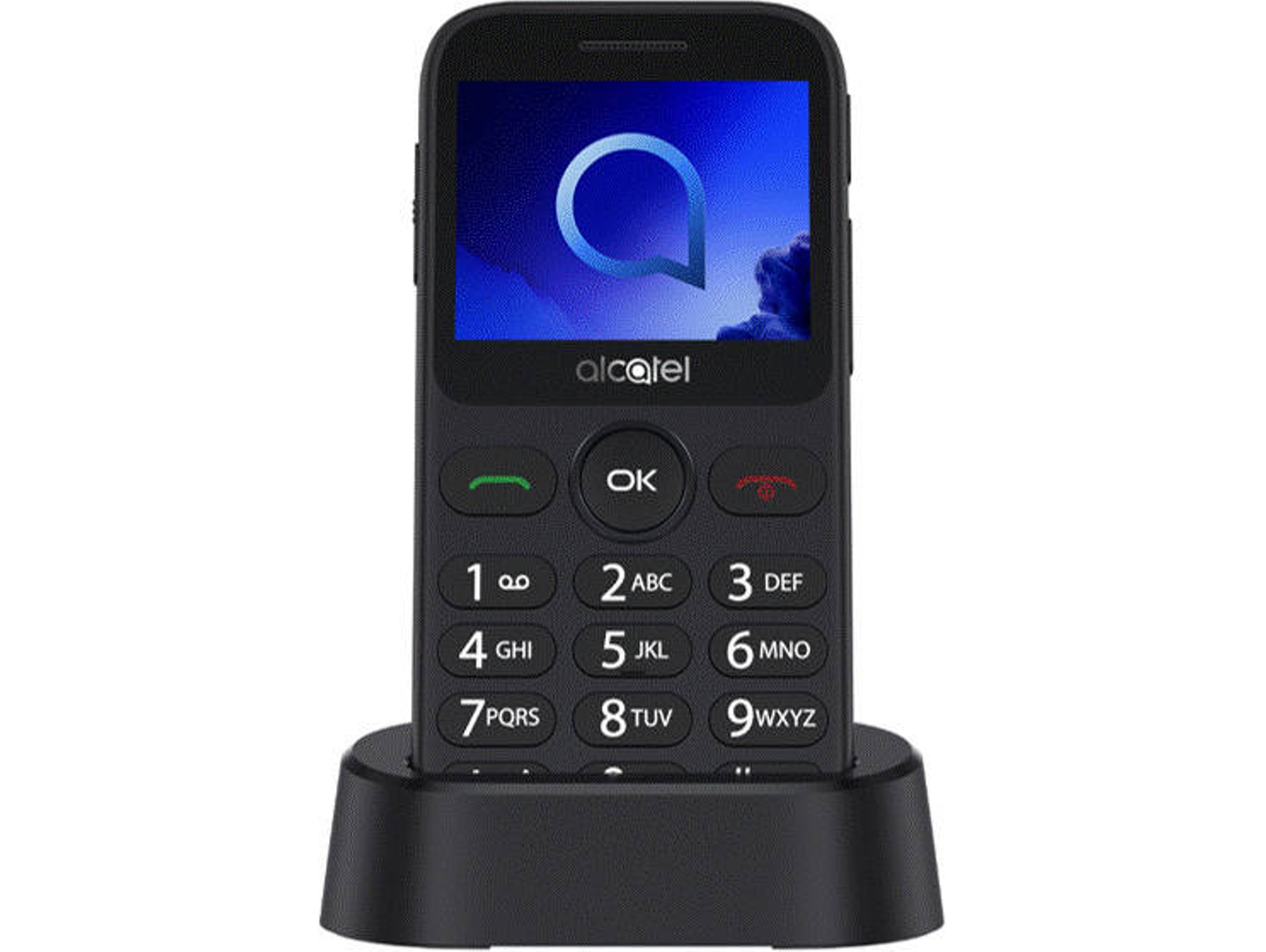 Teléfono Móvil ALCATEL 2019G para Séniores (2.4'' - 2G - Negro)