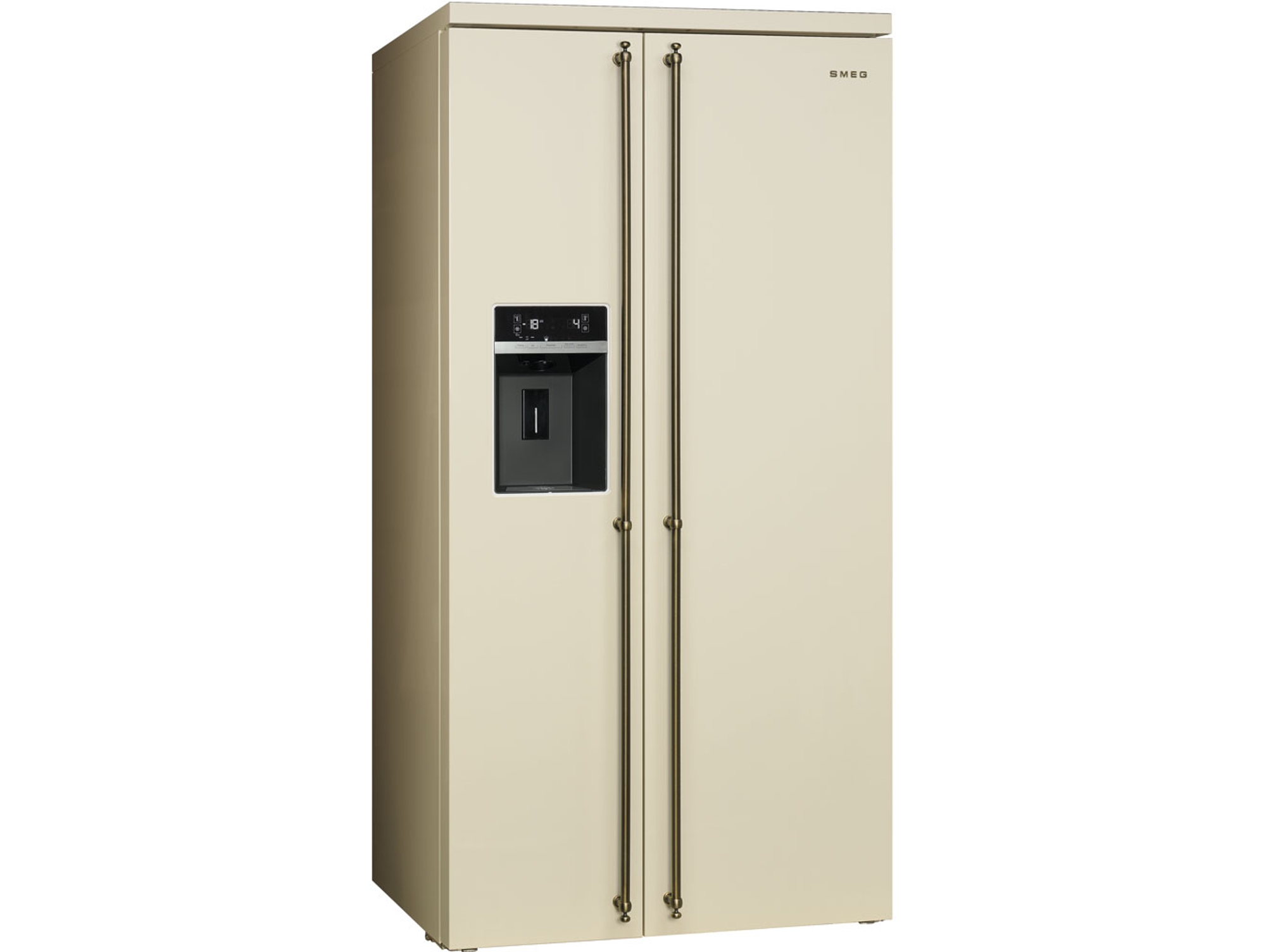 Frigorífico Americano SMEG SBS8004PO (No Frost - 184 cm - 544 L - Crema)