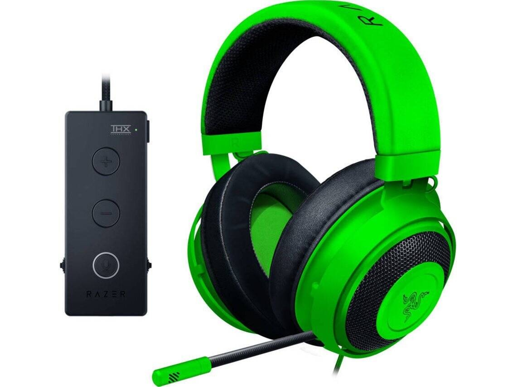 Auriculares Gaming Con Cable RAZER Kraken Tournament (Over Ear - PC - Verde)