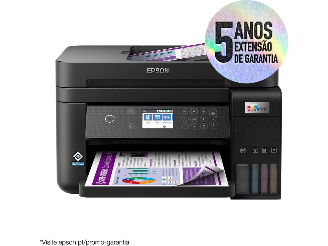 Impresora EPSON EcoTank ET-3850 (Inyección de Tinta - Wi-Fi)