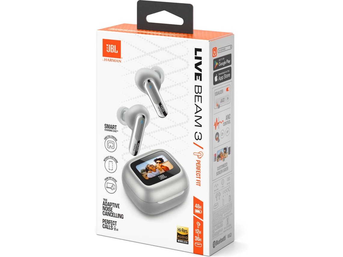 Auriculares Bluetooth True Wireless JBL LIVE BEAM 3 (In Ear