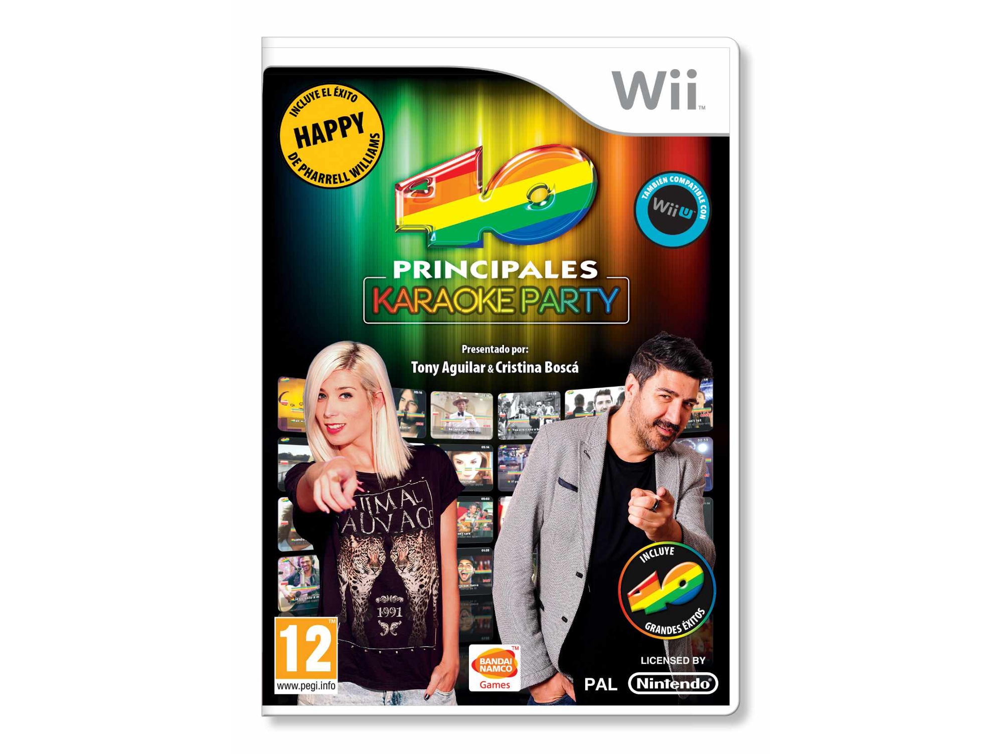 Juego Nintendo Wii Los 40 Principales: Karaoke Party + 2 MC