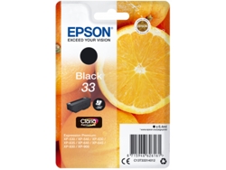 Cartucho de tinta original EPSON, 33, Naranjas 6,4 ml, Negro, Estándar, C13T33314012, T3331
