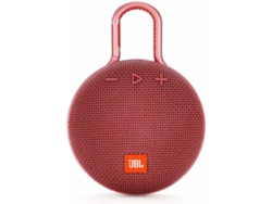 Minialtavoz portátil Bluetooth JBL CLIP3 Rojo