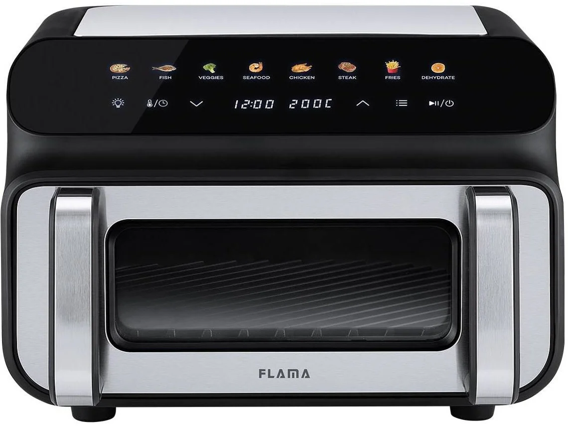 Parrilla sin fumo & Airfryer FLAMA SmartPro 679FL (10L - Negro)