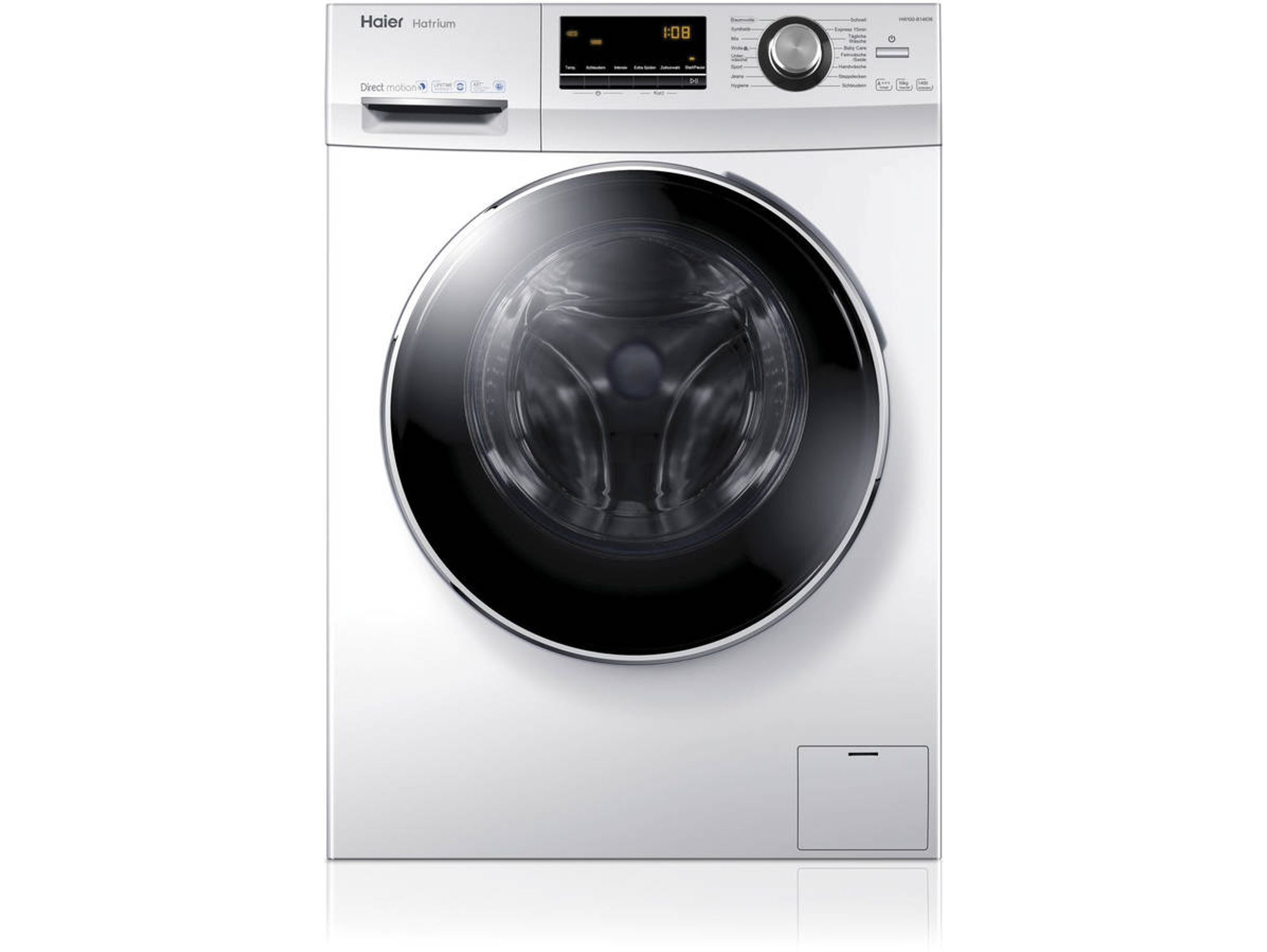 Lavadora HAIER HW100- B14636 (10 kg - 1400 rpm - Blanco)