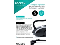 Bolsas de Aspiradora BECKEN Referencia 560 (5 unidades)