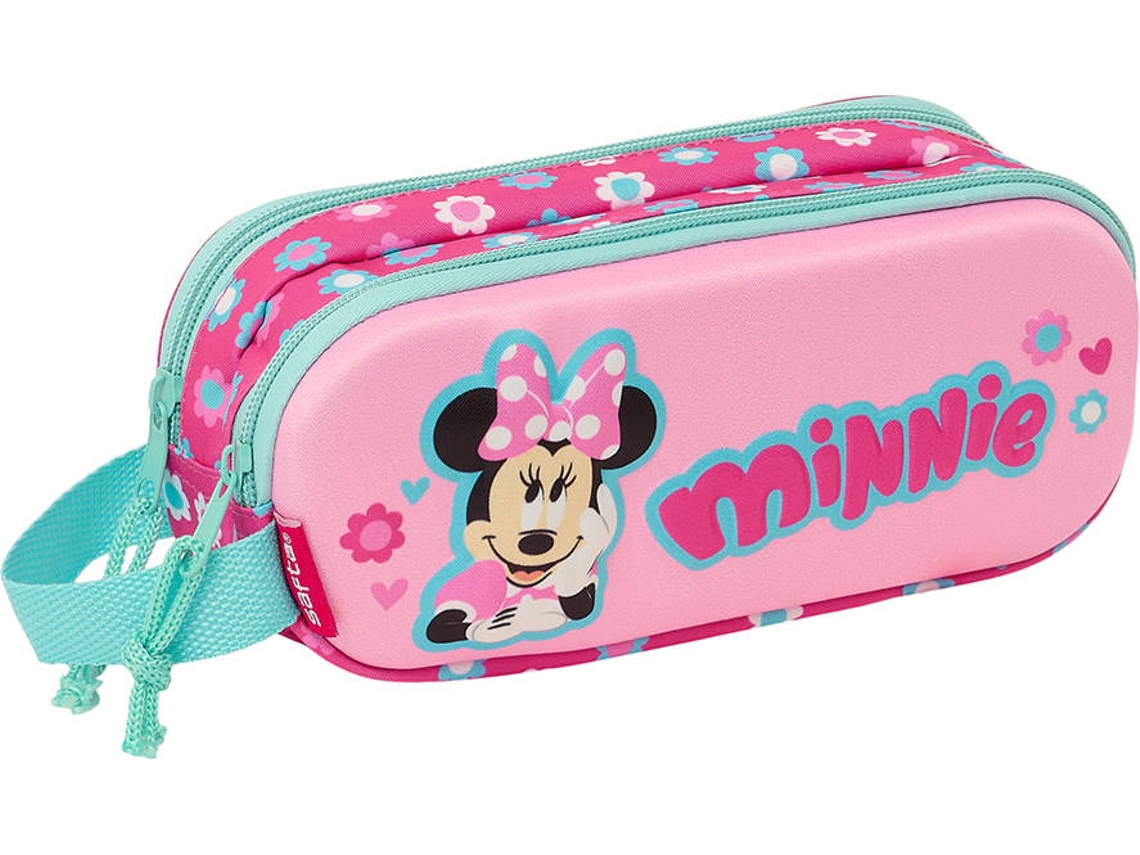 Estuche Doble 3D MINNIE Rosa