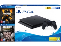 Consola PS4 Slim + Call of Duty Black Ops + Call of Duty WWII (1 TB)