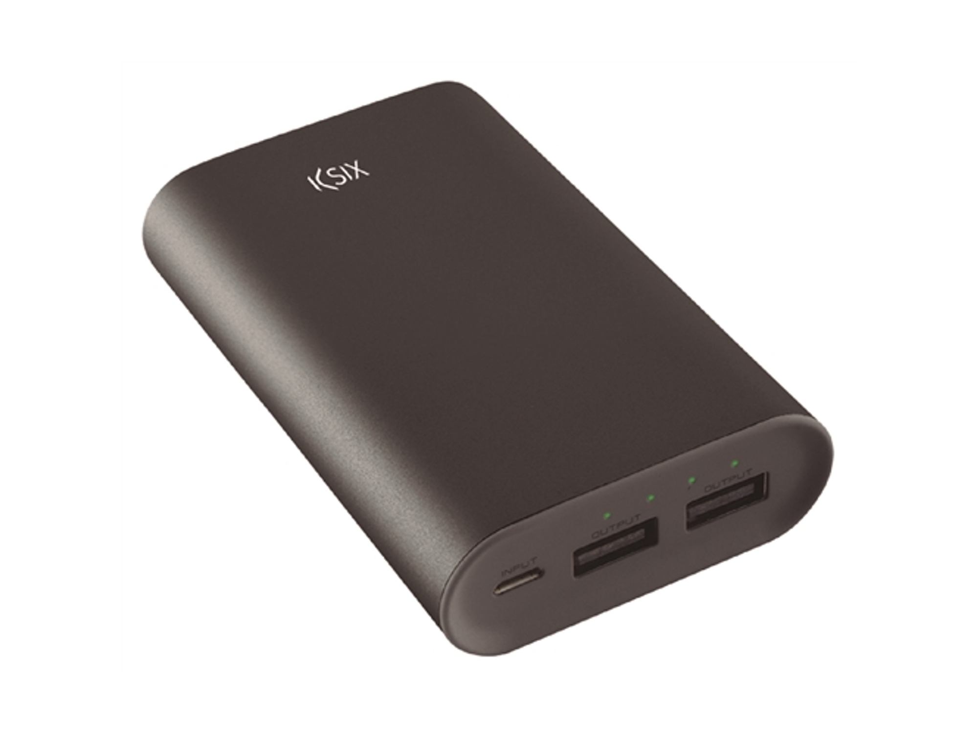 Powerbank KSIX Powerlive (6000 mAh - 2 USB - MicroUSB - Negro)