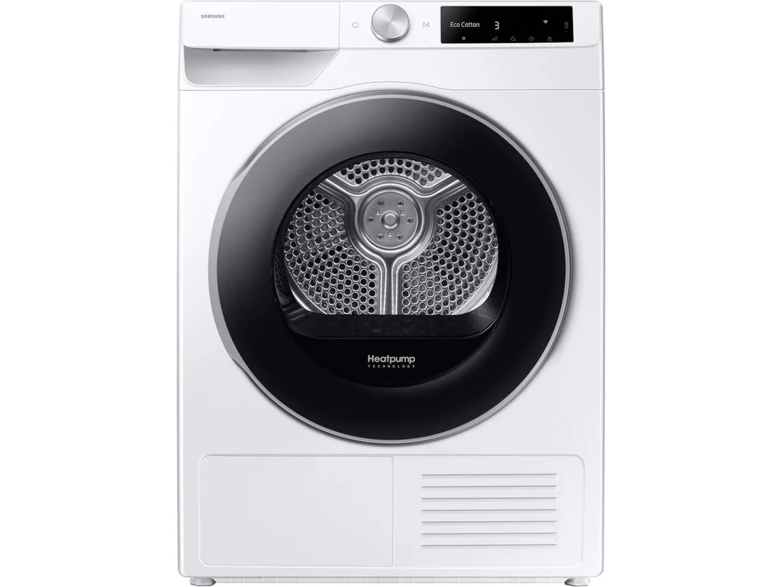 Máquina de Secar Roupa SAMSUNG DV90DG6845LE (9 kg - Bomba de Calor - Branco)