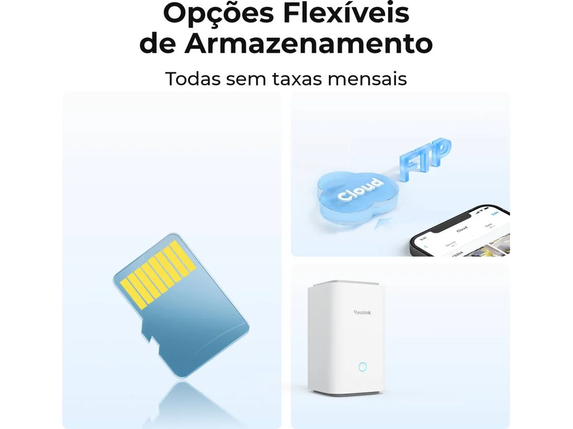 Cámara de Vigilancia Externa Reolink B430 (Panel Solar - Blanco