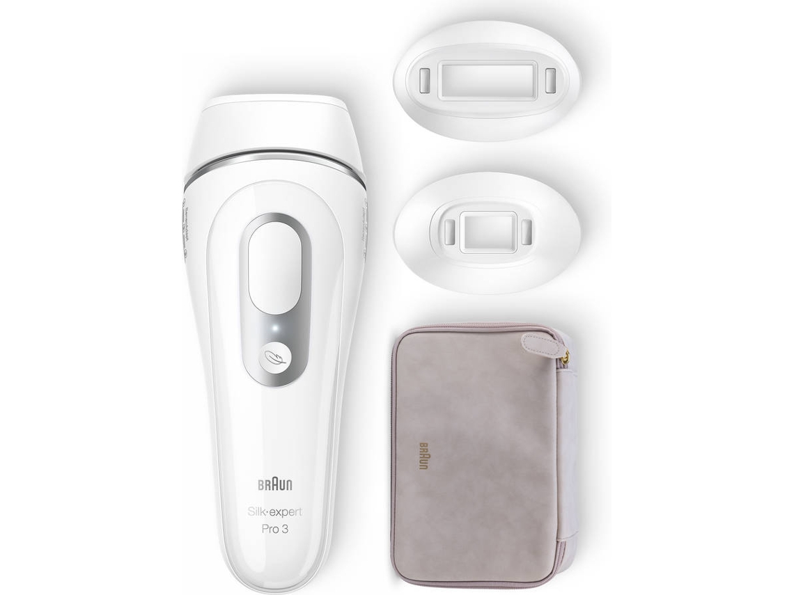 Depiladora Luz Pulsada BRAUN S3 PL3230 Silk Expert IPL Multizona Recargable Worten Canarias