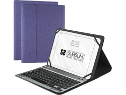 Funda Teclado Universal 10.1'' SUBBLIM Pro Bluetooth Morado