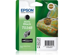 Cartucho de tinta original EPSON T0348, Camaleón 17 ml, Negro mate, C13T03484010